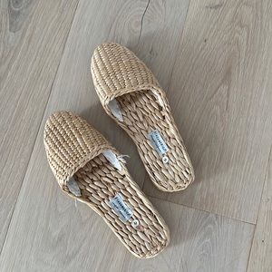 Straw Slippers